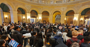 Supporters of the bill rallied at the Capitol last week.